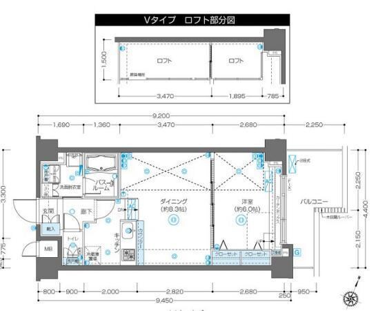 ZOOM飯田橋の物件間取画像