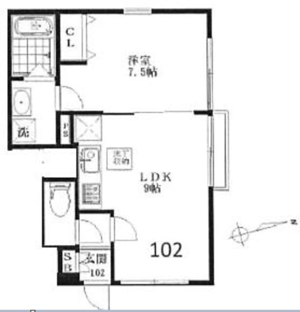 フォレストコート東中野の物件間取画像
