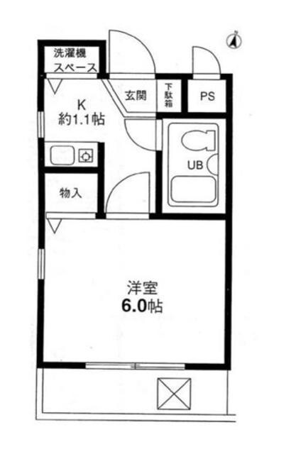 ジョイフル幡ヶ谷弐番館の物件間取画像