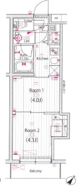 ガーラ・ヒルズ千歳烏山の物件間取画像