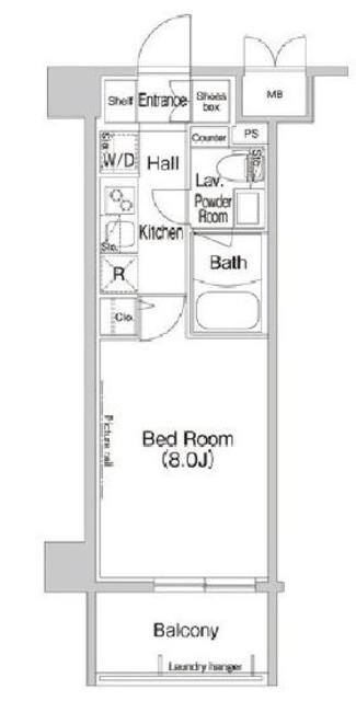 コンフォリア新宿の物件間取画像