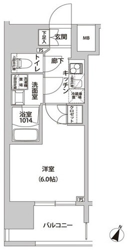 ラクラス幡ヶ谷の物件間取画像
