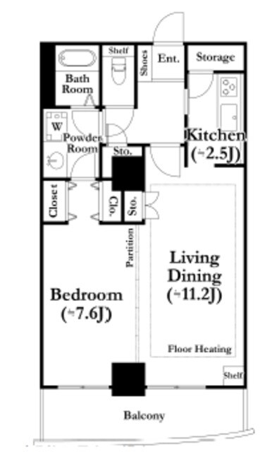 河田町ガーデン2の物件間取画像
