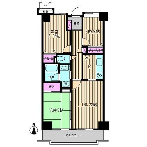 シャルマン井荻の物件間取画像