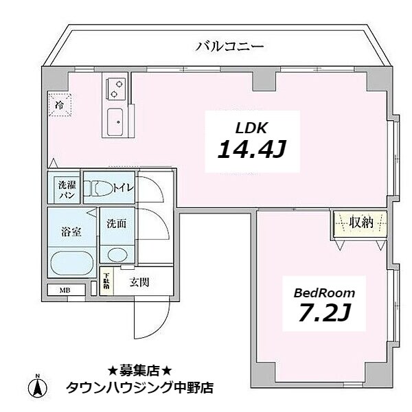 リンクフィールド中野の物件間取画像
