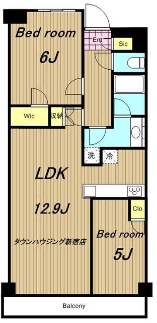 BLESS中野弥生町の物件間取画像