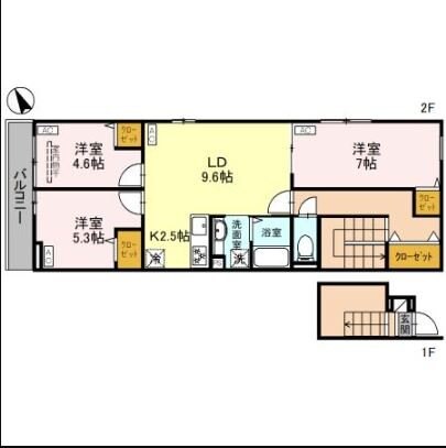 セレスティア松が丘の物件間取画像