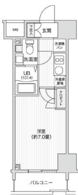 レジディア笹塚IIの物件間取画像