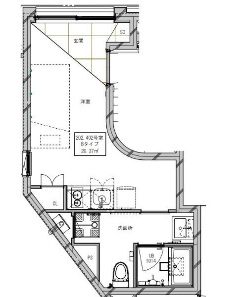 ミライズ中野江原町の物件間取画像