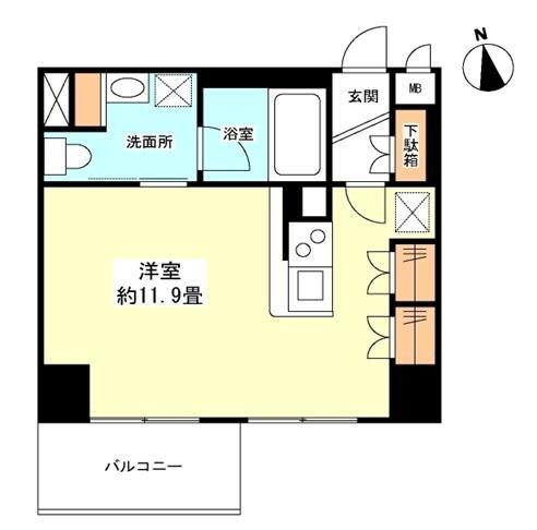 グランカーサ新宿御苑の物件間取画像