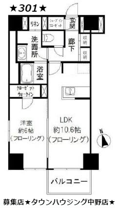 カメリアコート新宿の物件間取画像