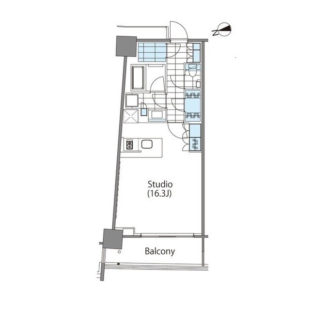コンフォリア新宿イーストサイドタワーの物件間取画像
