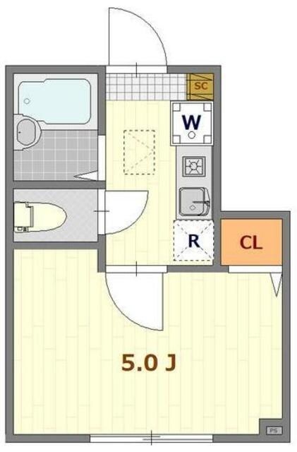バーミープレイス鷺ノ宮の物件間取画像