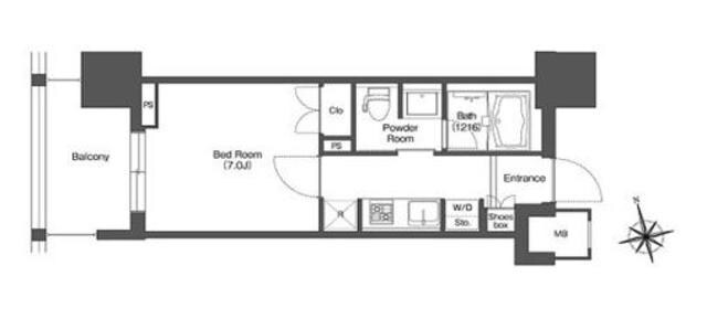 LIBR GRANT 西新宿EASTの物件間取画像