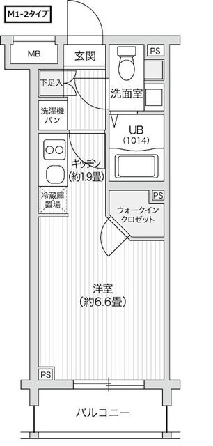 レジディア笹塚IIの物件間取画像
