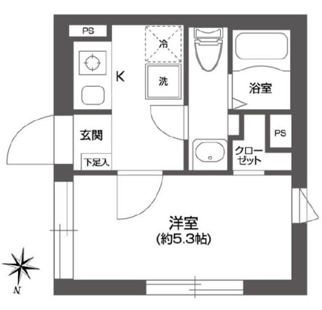 ミレドゥーエ西小山の物件間取画像
