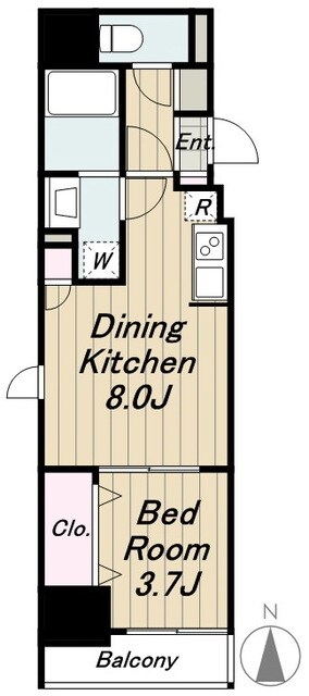 レジディア三軒茶屋IIIの物件間取画像