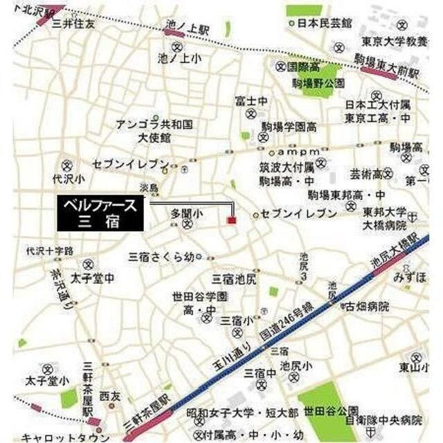 JMFレジデンス世田谷三宿の物件内観写真