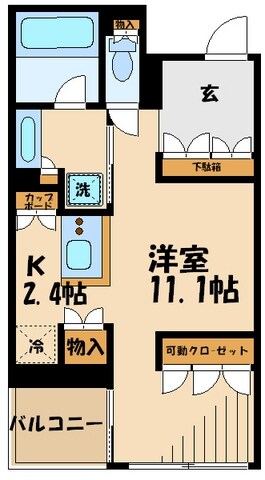 ガーデニエール砧ウエストの物件間取画像