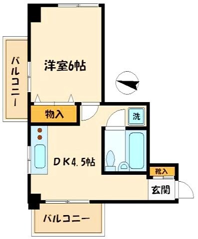 ダイアパレス都立大の物件間取画像
