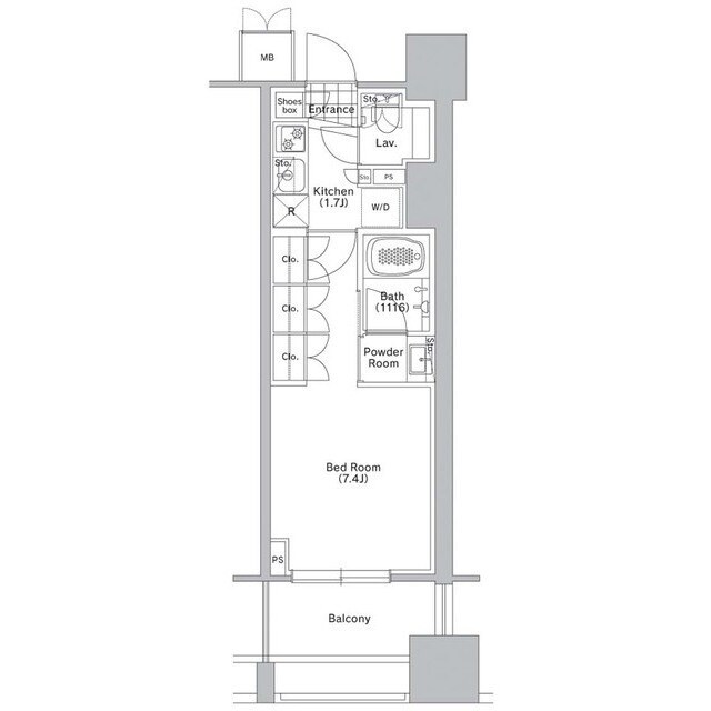 コンフォリア渋谷WESTの物件間取画像