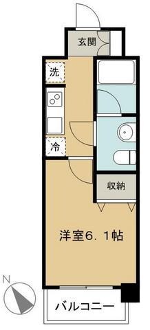 ヴァレッシア武蔵関駅前シティの物件間取画像