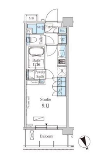 パークアクシス駒込HILLTOPの物件間取画像