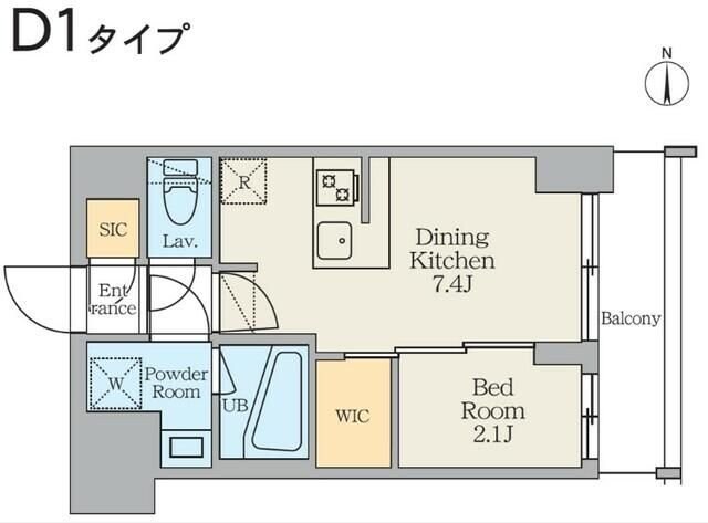 クレストコート東日暮里の物件間取画像