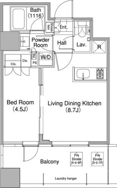 コンフォリア東池袋WESTの物件間取画像