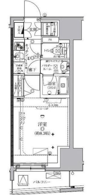 クレイシア板橋モデルノの物件間取画像
