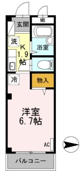 ラフィネ池之端の物件間取画像
