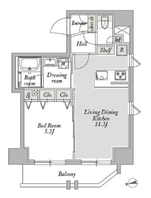 ジオエント御徒町の物件間取画像