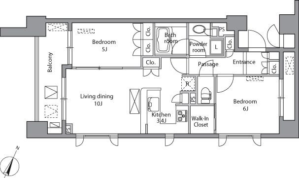 レジディア水道橋の物件間取画像