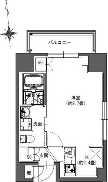 La Douceur東神田の物件間取画像
