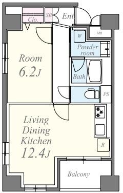 エスモア森下の物件間取画像