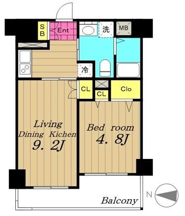 レジディア秋葉原の物件間取画像