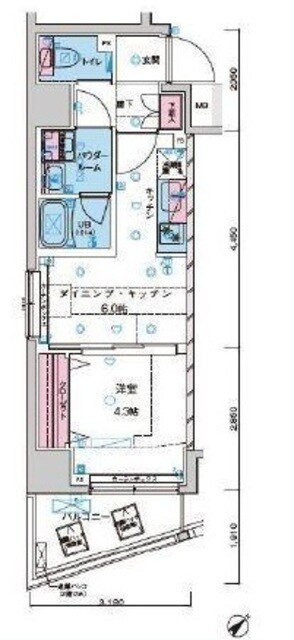 ジェノヴィア水天宮前IIスカイガーデンの物件間取画像