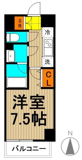 ベルフェリーク木場の物件間取画像