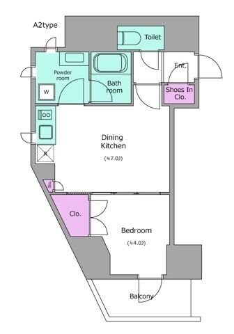 レジディア文京本郷IVの物件間取画像