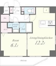 プチフルール入谷の物件間取画像