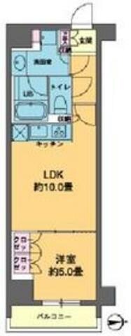 カスタリア東日本橋の物件間取画像