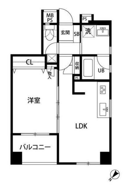 ルクレ日本橋蛎殻町の物件間取画像