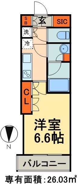 パークアクシス蔵前の物件間取画像
