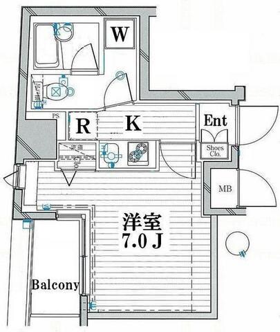 グランヴァンデュヴェール東京の物件間取画像
