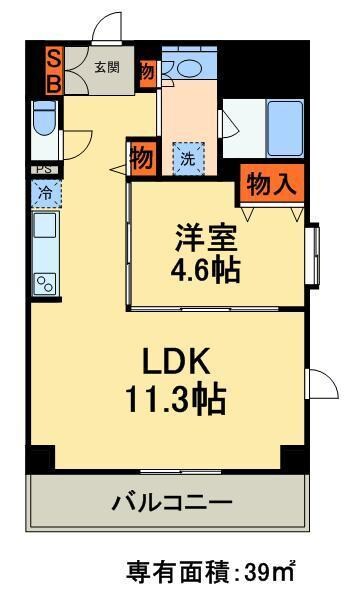 コンフォリア町屋の物件間取画像