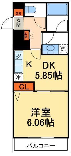 パークキューブ上野の物件間取画像