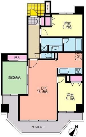 プロスペクト清澄庭園の物件間取画像