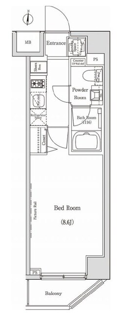 ベルグレードKS TREの物件間取画像