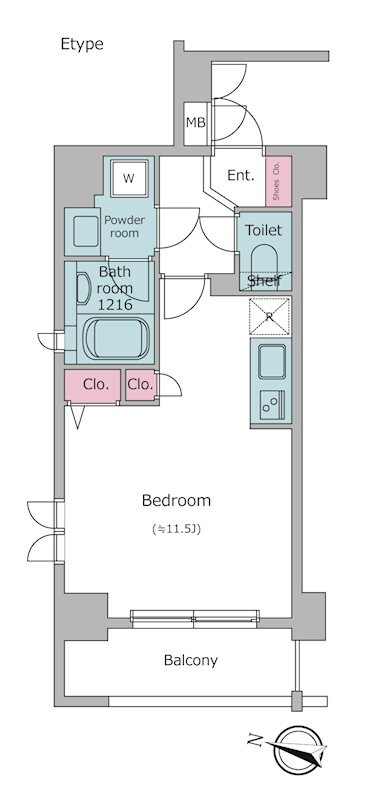 レジディア神田東の物件間取画像