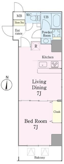 フレールコート錦糸公園の物件間取画像